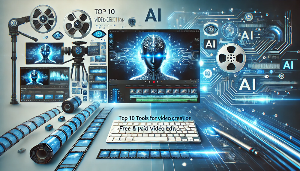 Top 10 AI Tools for Video Creation – Free & Paid